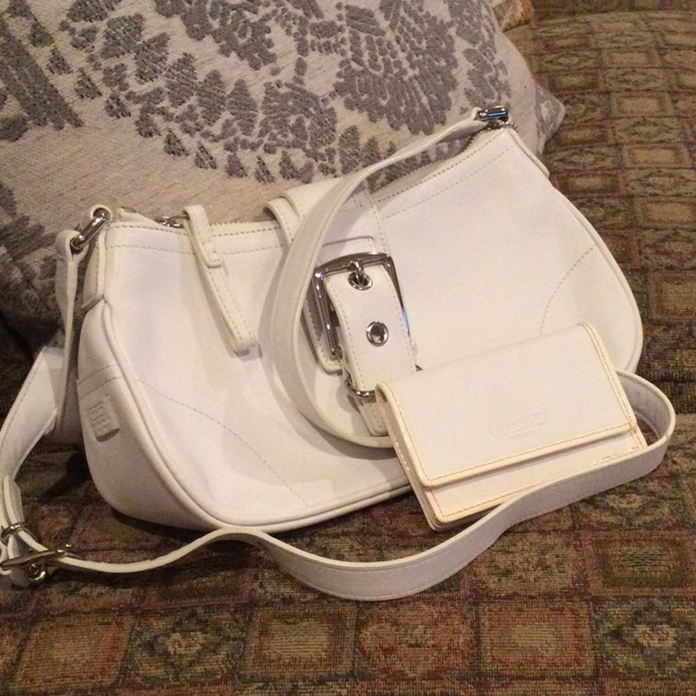 Coach purse with mini wallet